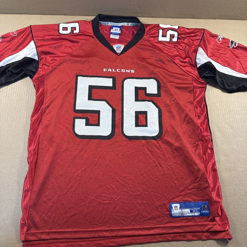 Atlanta Falcons Keith Brooking Jersey NFL Reebok Men's XL Red #56